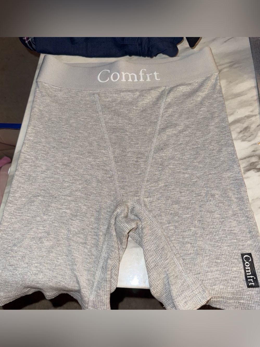 Woman’s Heather Gray Athletic Shorts - Soft Stretch Support